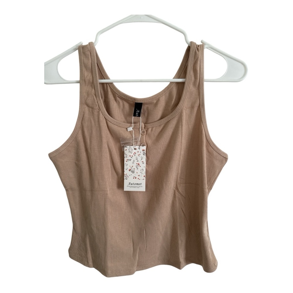 Element Brown Fitted Sleeveless Tank Top
